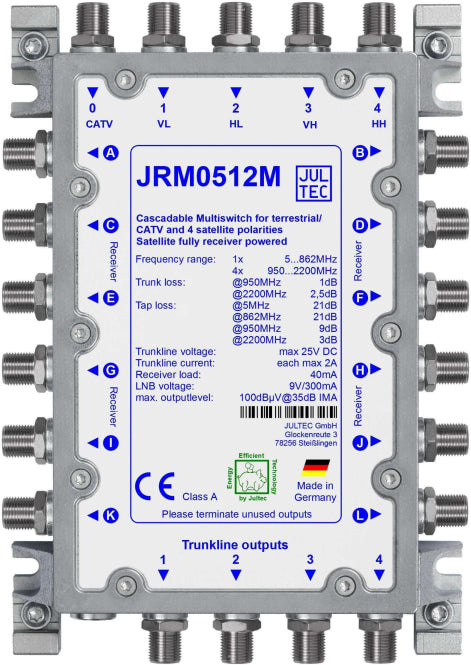 Jultec Multischalter            JRM0512M 5 auf 12 Kaskade
