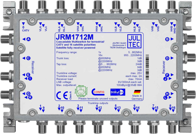 Jultec Multischalter            JRM1712M 17 auf 12 Kaskade