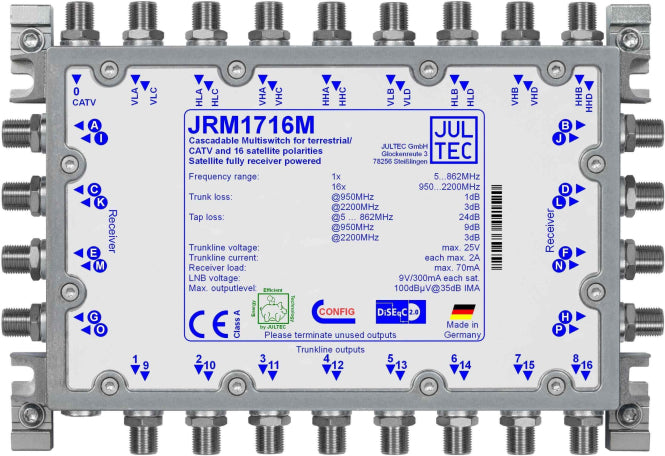 Jultec Multischalter            JRM1716M 17 auf 16 Kaskade