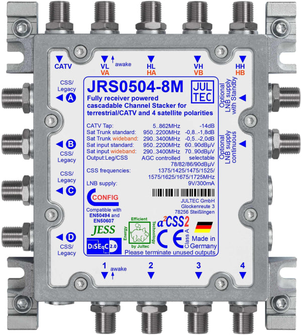 Jultec Einkabelmultischalter  JRS0504-8M 5 auf 4/8UB