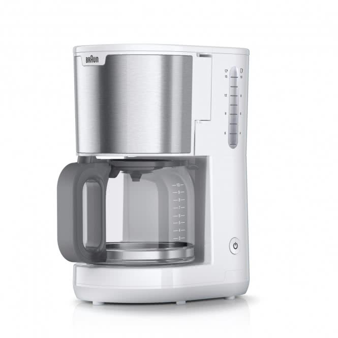 Braun KF 1500 WH Kaffeeautomat           PurShine 10 Tassen Glaskanne  ws
