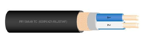 LJST-HF 7x2x0,75 RM Schiffskabel         geschirmt halogenfrei schwarz