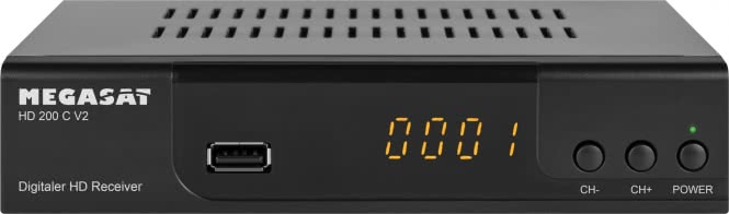Megasat HD200C V2 DVB-C Kabel-Receiver   HDTV,HDMI,Scart