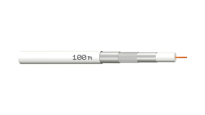 Megasat Vollkupfer Koaxkabel 100m        Spule,120dB,3-fach geschirmt