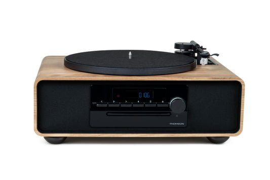 Thomson MIC300TT sw/holz Micro-System    60W,Platte 33/45 U/min.,UKW,BT,CD,USB