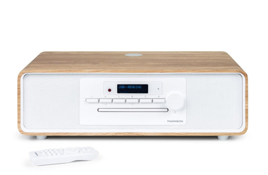 Thomson MIC301IDABBT ws/holz MicroSystem 60W,DAB+/UKW,Bluetooth,CD,USB,Induktion