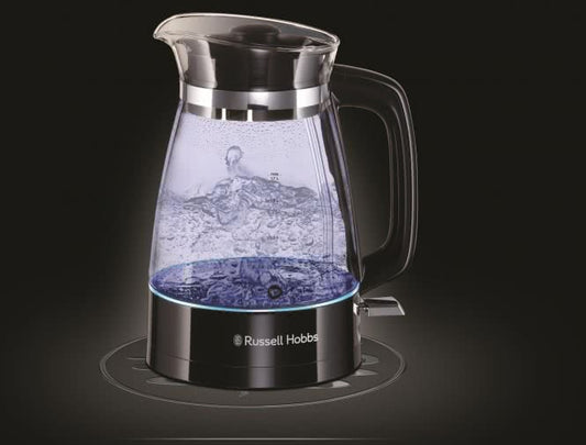 Russel Hobbs Classic Glas Wasserkocher   2400W 1,7L 360°-Sockel sw