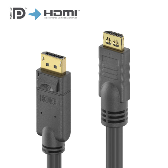 PureLink DisplayP./HDMI-Kabel PI5110-010 PureInstall,SLS,DP1.2a,HDMI2.0b,1m