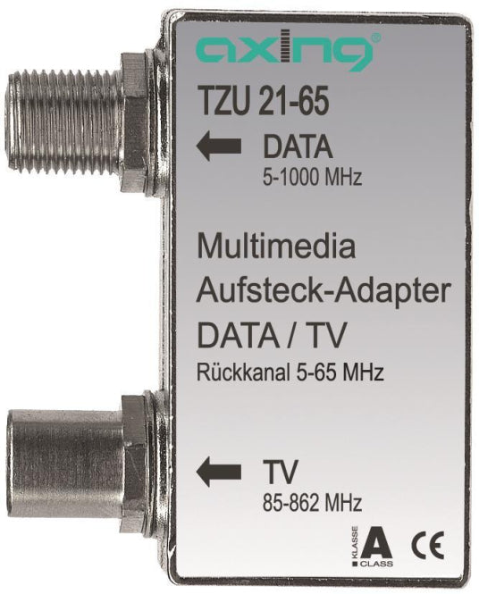 AXING Aufsteckadapter          TZU 21-65 Multimedia Rückkanal 5-65MHz