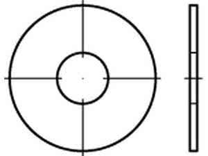 Reyher KotflügelScheiben 6,4x20x1,5mm    A2, 50 Stück