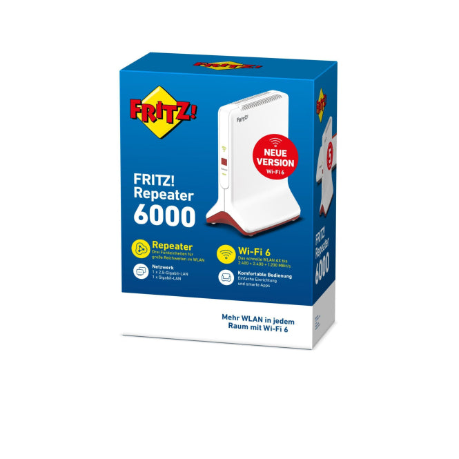 AVM FRITZ!Repeater 6000         20002908 mit WLAN AX 2,4 + 5 GHz