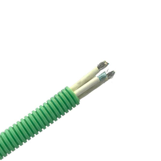Kabowell 2x Datenleitung +1x Koaxleitung im Wellrohr NW25 4x2 AWG26 100m Ring