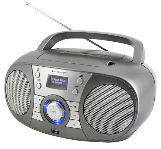 Soundmaster SCD1800TI titan CD-Radio     CD,DAB+/UKW-RDS,Bluetooth,USB,Hörbuchf.