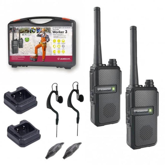 Tectalk Worker3 Sprechfunkkoffer   29825 Handwerkerset,2xFunkgeräte,2xLadestation
