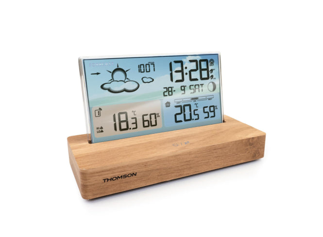 Thomson CT600 ws Design-Wetterstation    Thermo-/Hygrometer,Uhrzeit,Kalender
