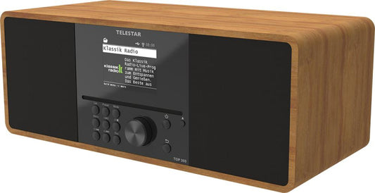 TELESTAR TOP 300 Holz Digitalradio Stere CD,Internet/DAB+/UKW,BT,USB,Hotelmode