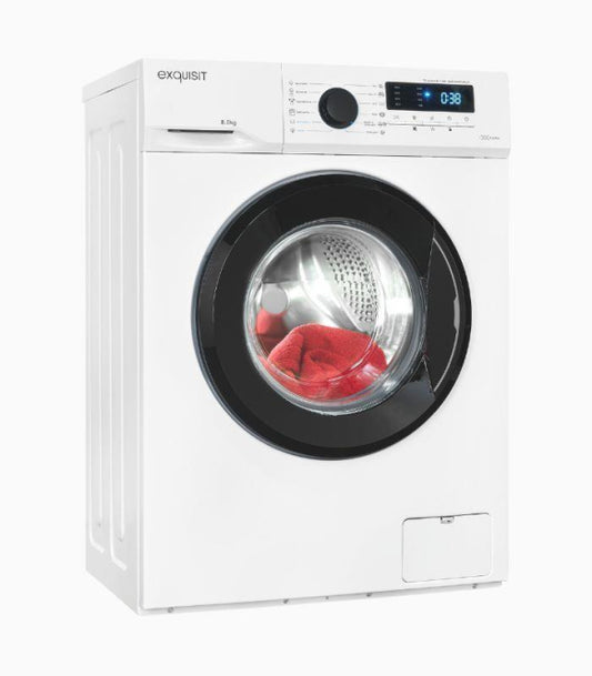 exquisit WA 8014-20A ws Waschautomat     A 8kg 1400U 8Programme
