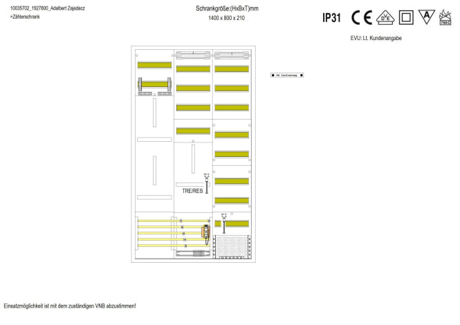 f-tronic Wärmepumpenschrank 3-Punkt              1400x800mm  APZ