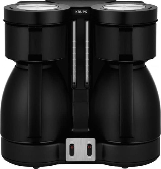 Krups KT 8501 Doppel-Kaffeeautomat       2x 8 Tassen Thermo Duothek sw