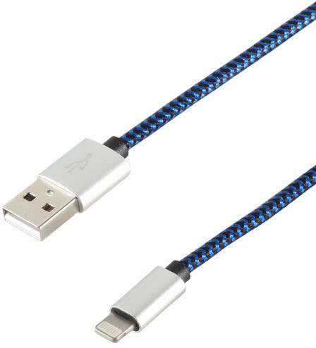 Hapena Lightning-Kabel 2m     5122060203 8-pol Lightning auf USB-A 2.0, Nylon