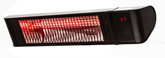 HeizMeister luXusBT Facelift 2kW    3301 dimmbar m.FB oder BT-APP schwarz IP 65