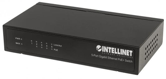 Intellinet 5-Port Gigabit PoE+    561228 Switch 4 PoE-Ports 60W
