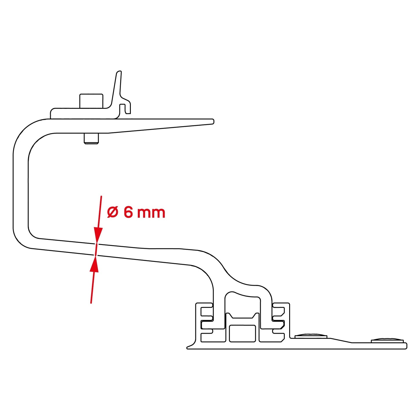 K2 Systems 2004795 Dachhaken SingleHook 3S Light