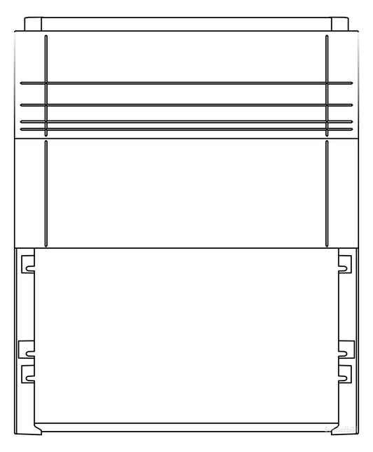 EM Sockel X1 950/320 WP/ST/ST RAL7035    KuSo-Gr.1 BxHxT 785x950x310mm    SX512.1
