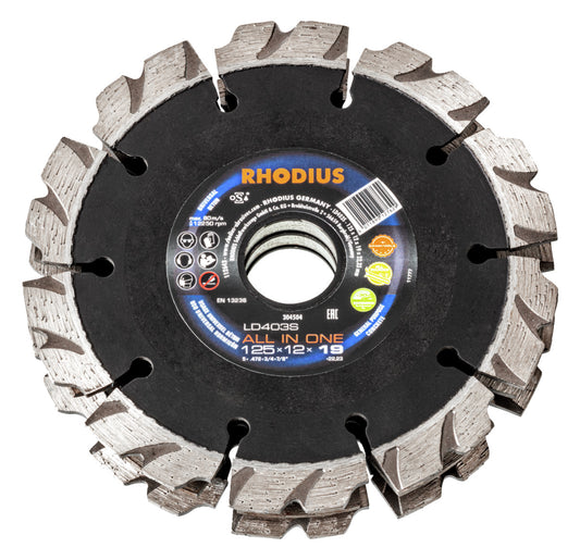 Rhodius Diamant-Trennscheiben LD403S     ALL IN ONE 150x22,23              304505