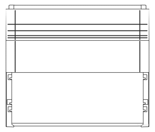 EM Sockel X2 950/320 WP/ST/ST RAL7035    KuSo-Gr.2 BxHxT 1115x950x310mm   SX612.1