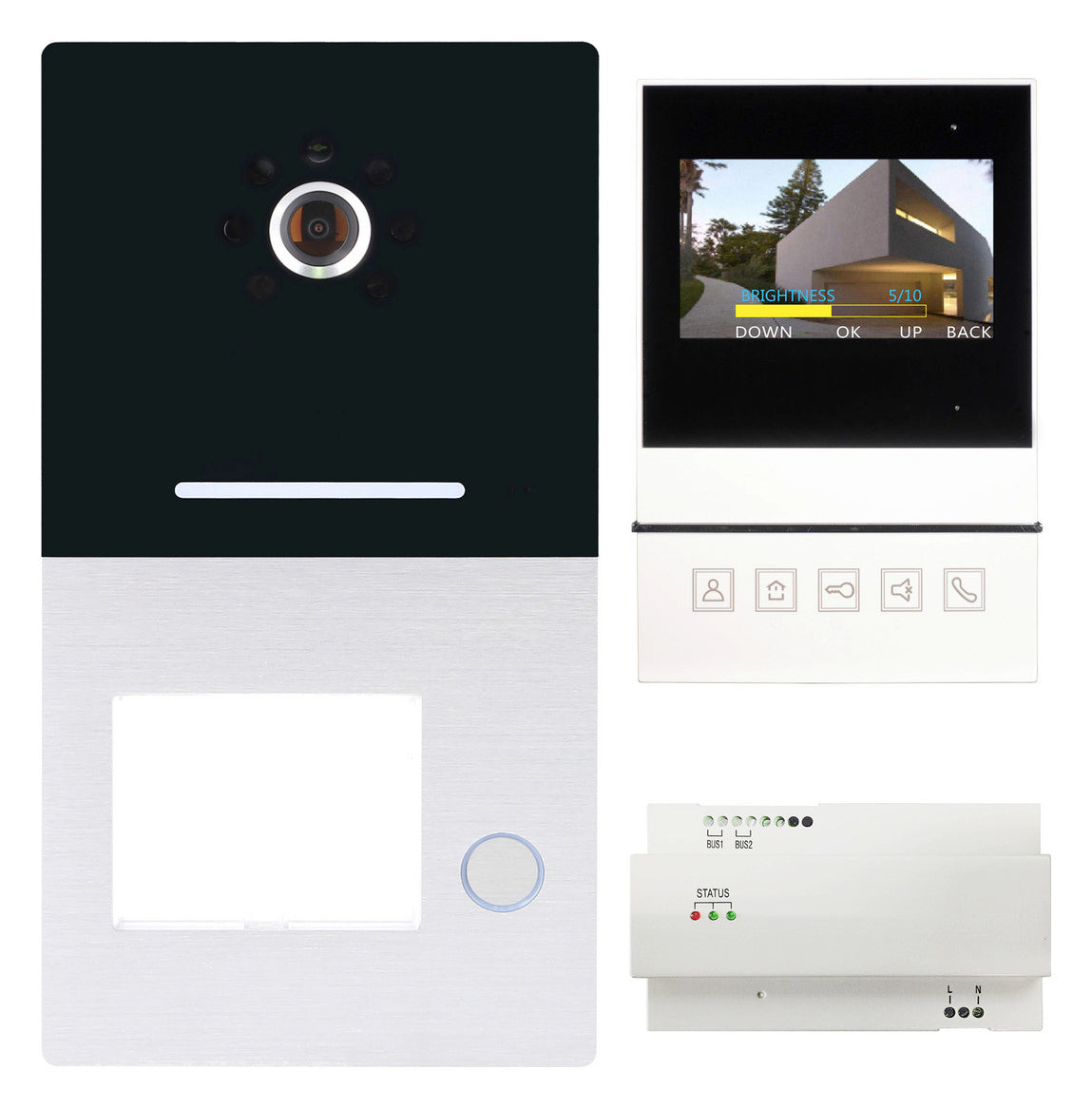 Villa AP Set 1 B m.AS   Villa AP Set 1 B AP 1-Familien m.Monitor Basic