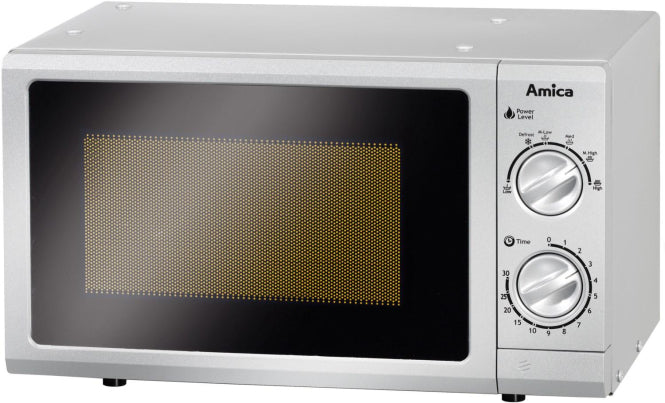 Amica MW 13152 SI si Mikrowelle          700W 17L unterbfähig 26,2x45,2x33,5cm