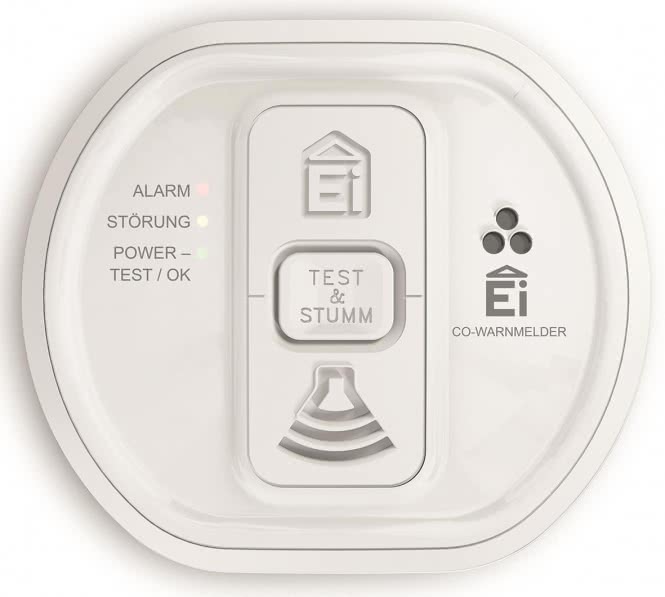 EI Kohlenmonoxidwarnmelder       Ei208iW   Optional funkvernetzbar, AudioLINK