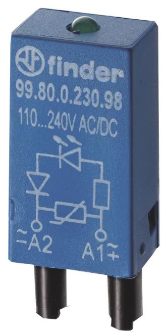 Finder EMV-Modul, LED + Varistor         99.80.0.230.98 110-240VAC/DC