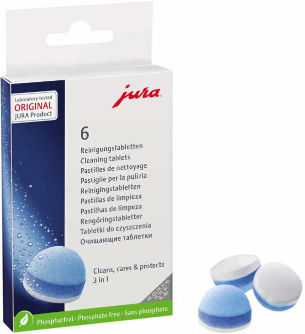 Jura 3-Phasen Reinigungstabletten            6 Tabletten            24225
