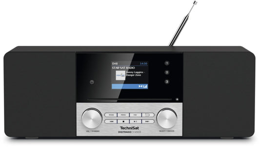 TechniSat DigitRadio 3 Voice sw/si       DAB+/UKW/CD,USB,Technivoice,MP3,Display