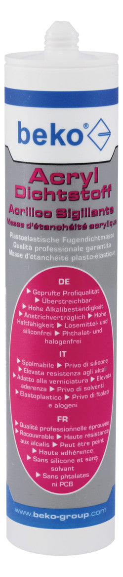 BEKO Acryl Dichtstoff weiß        230300 !!!  310ml Kartusche