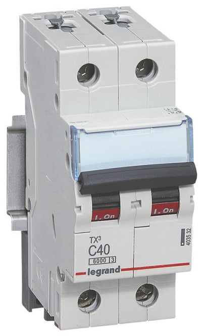 Legrand 403387 TX3 LS-Schalter B 16A     2-polig 6kA 400VAC 2TE