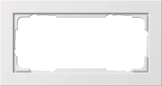 GIRA 100222 Abdeckrahmen 2f o.Mittelsteg E2 Reinweiß seidenmatt