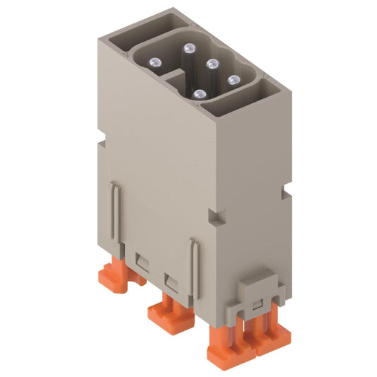 ILME Stifteinsatz, MIXO, 1ME,  CX 05 SHM 5P+PE, Silber, SQUICH, 16A, 400V