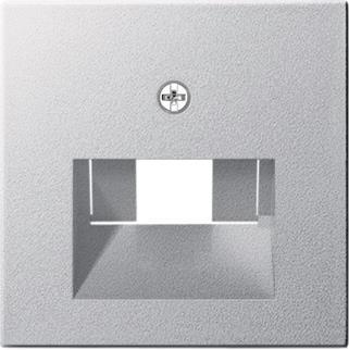 GIRA 027026 Abdeckung UAE/IAE+Netzwerk   System 55 Farbe Alu