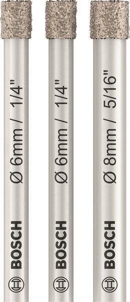 Bosch Diamantbohrer-Set       2607011626 Expert for Ceramic (6 6 8 mm)