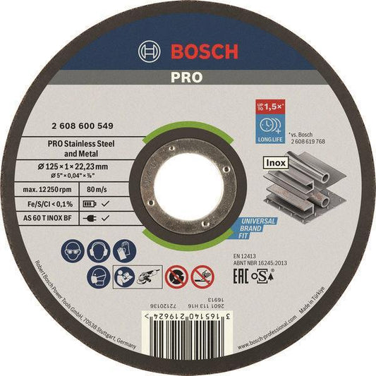 Bosch Trennscheibe EXPERT for Inox 125mm Rapido                        2608600549