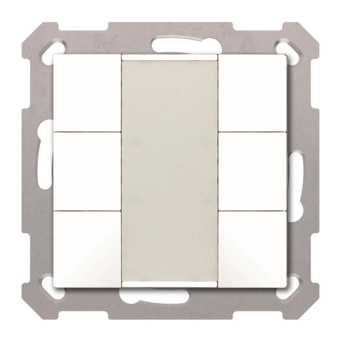 MDT BE-TA5506.G2 Taster 55 6-fach        Reinweiß glänzend