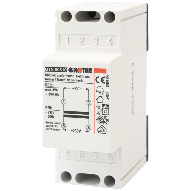 GRO Trafo 8V                       14207    GT 50810 1,0A REG Fail-safe