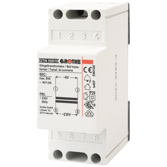 GRO Trafo 8V                       14207    GT 50810 1,0A REG Fail-safe