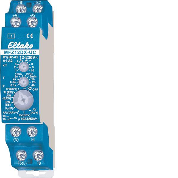 Eltako MFZ12DX-UC Multifunktions         (V) Zeitrelais 18Fkt 1We        23001005