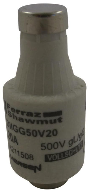 Mersen 00597.020700 DII 20A gG blau      D-Sicherung 500V/DIAZED