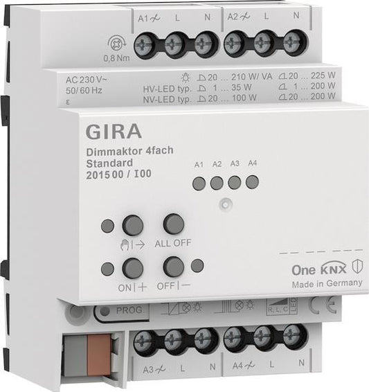 GIRA 201500 Dimmaktor 4fach Standard     OneKNX REG