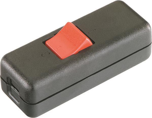 Bachmann Schnur-Zwischenschalter 924.051 Serie 8010 sw/rt Ausschalter 2pol